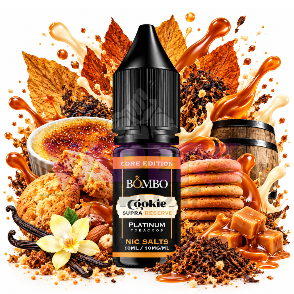 Bombo Core Edition Platinum Tobaccos Salts 10ml – Cookie Supra Reserve