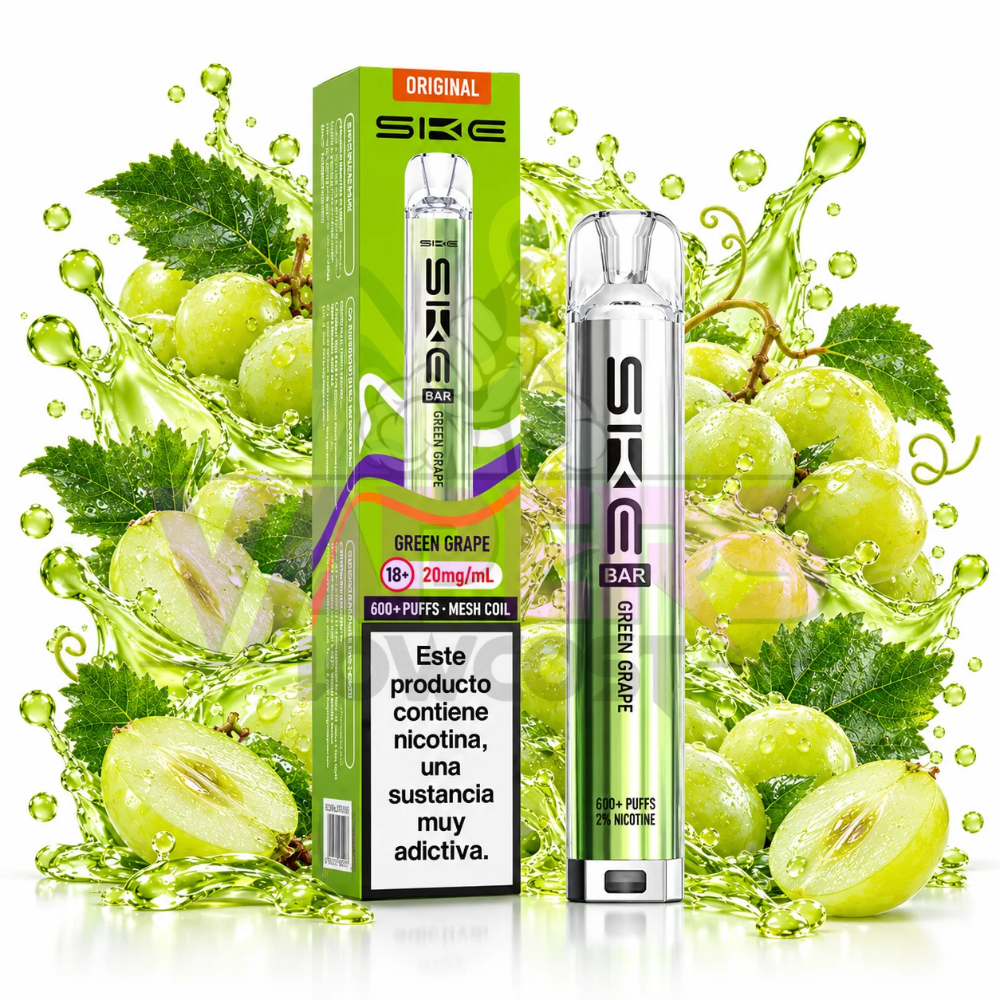 Crystal Bar Green Grape 20mg