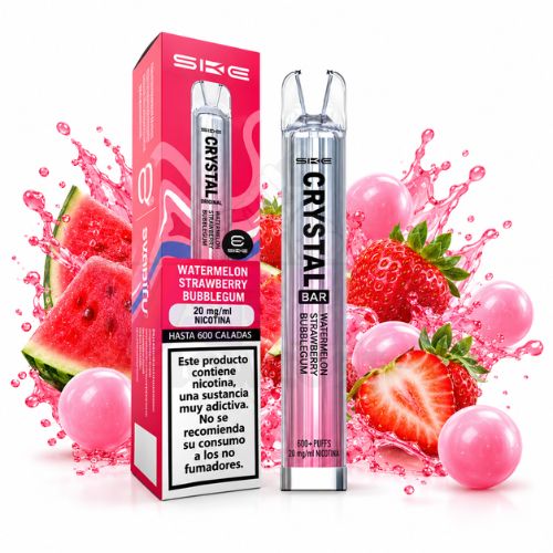 SKE Crystal Bar Watermelon Strawberry Bubblegum 20mg