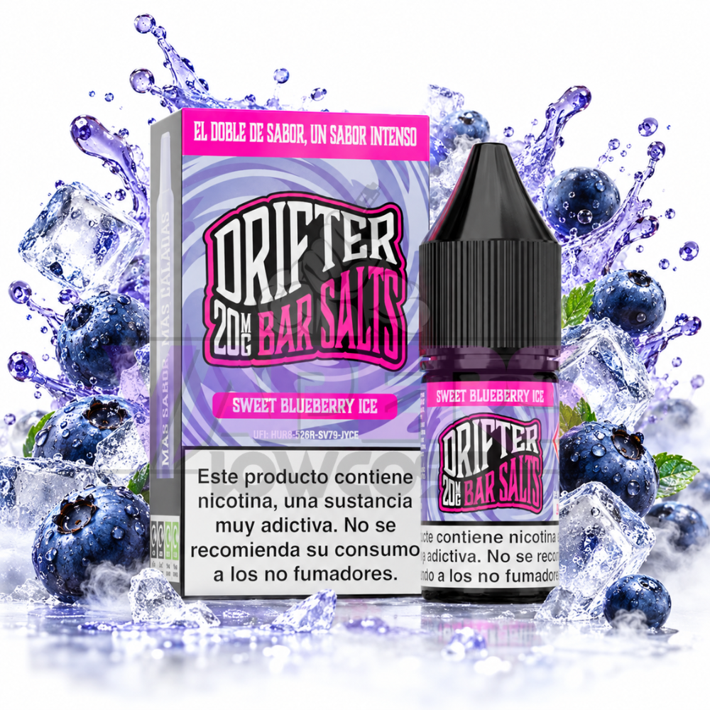 Drifter Bar Salts Sweet Blueberry Ice 10ml Juice Sauz