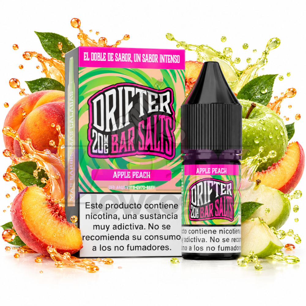 Drifter Bar Salts Apple Peach 10ml Juice Sauz