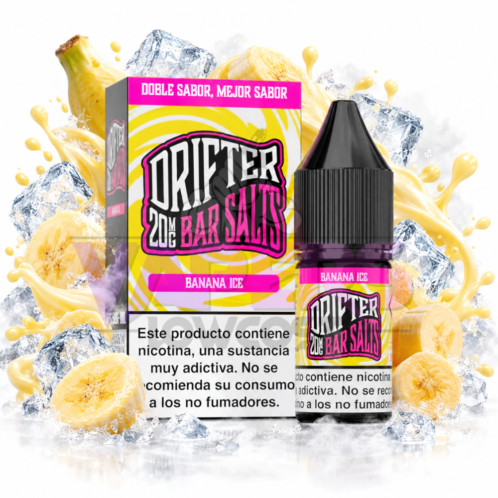 Drifter Bar Salts Banana Ice 10ml Juice Sauz