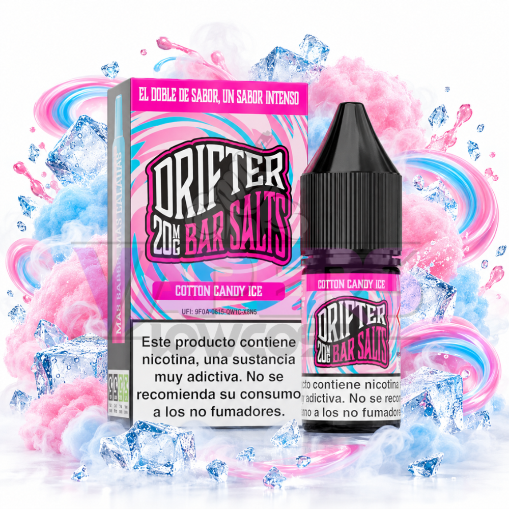 Drifter Bar Salts Cotton Candy Ice 10ml Juice Sauz