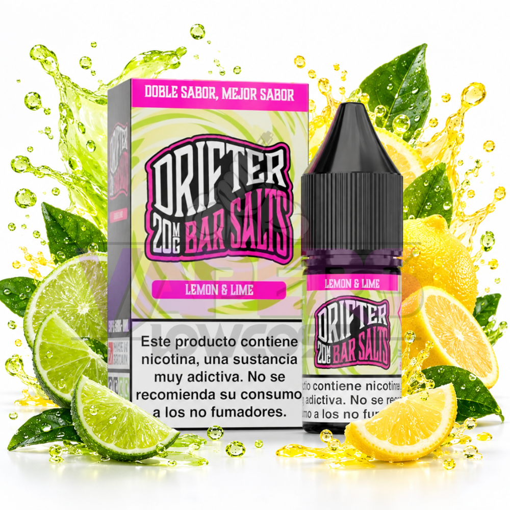 Drifter Bar Salts Lemon Lime 10ml Juice Sauz