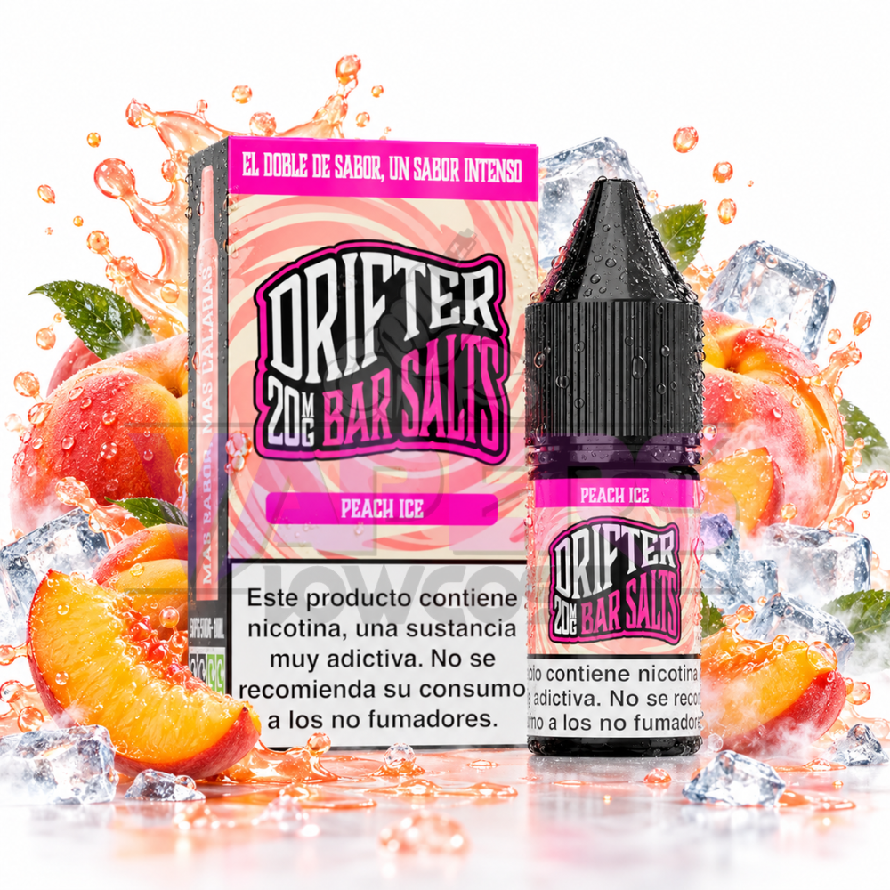 Drifter Bar Salts Peach Ice 10ml Juice Sauz