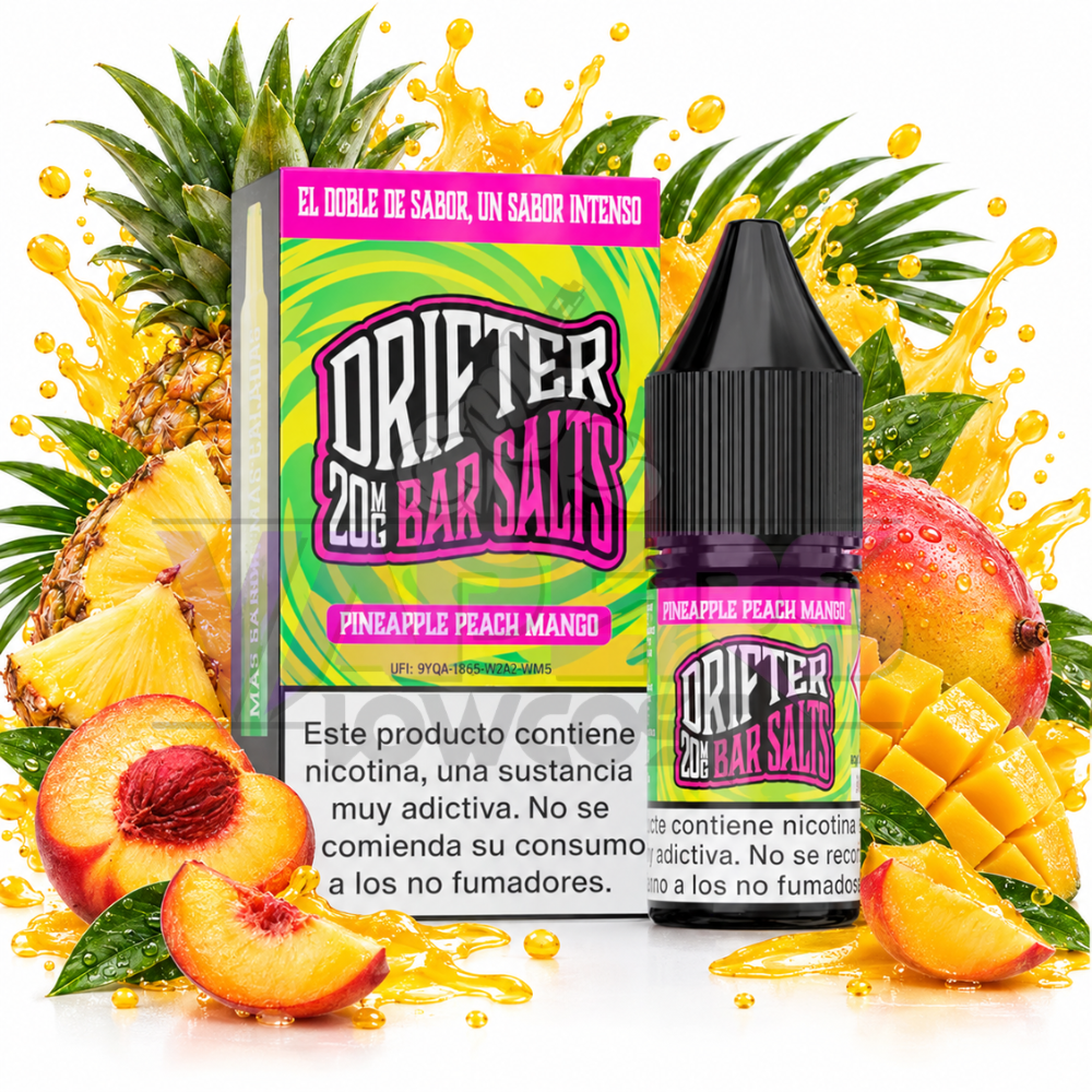 Drifter Bar Salts Pineapple Peach Mango 10ml Juice Sauz
