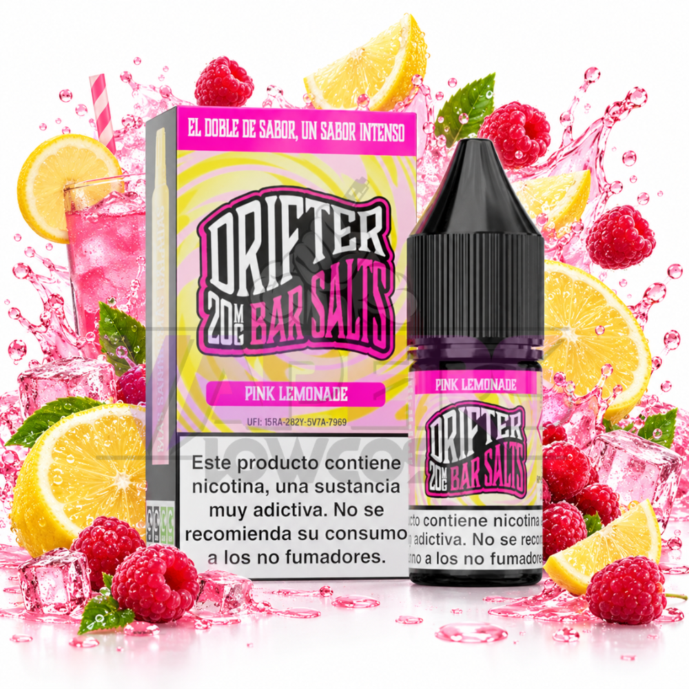 Drifter Bar Salts Pink Lemonade 10ml Juice Sauz