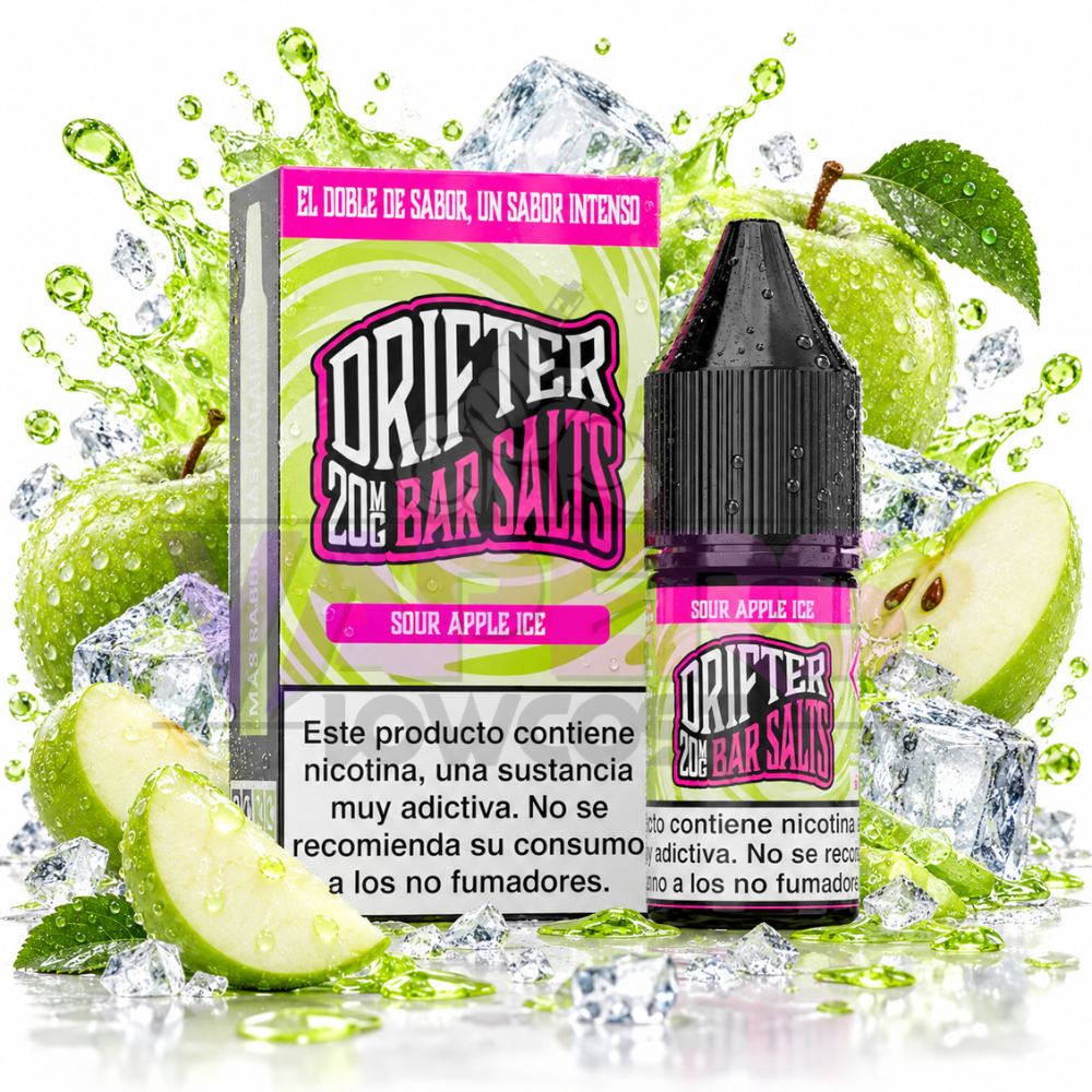 Drifter Bar Salts Sour Apple Ice 10ml Juice Sauz
