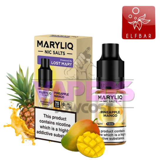 Lost Mary Maryliq Pineapple Mango 10ml Nic Salt E-Liquid - 20mg