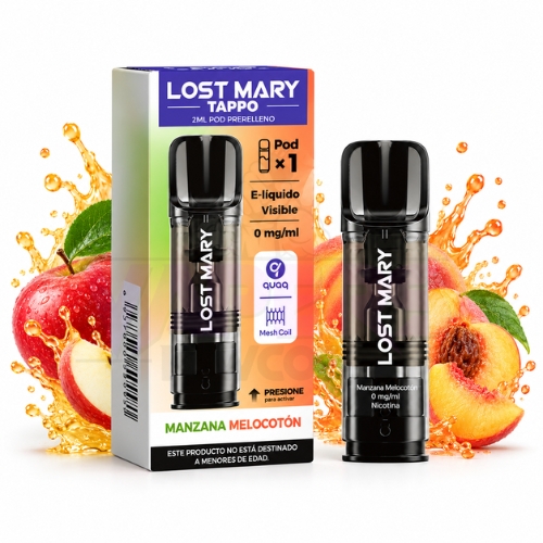 Lost Mary Tappo Zero Manzana Melocotón 2ml