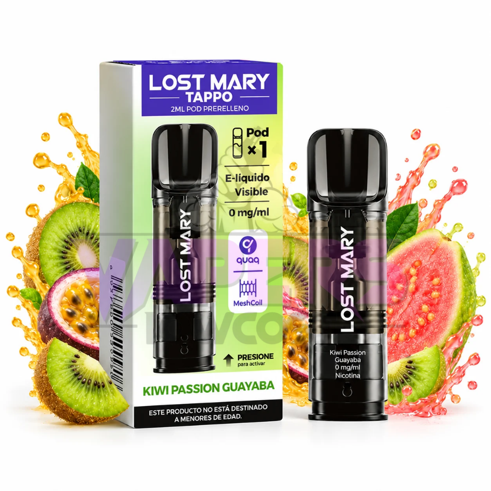 Lost Mary Tappo Zero Passion Kiwi Guayaba 2ml