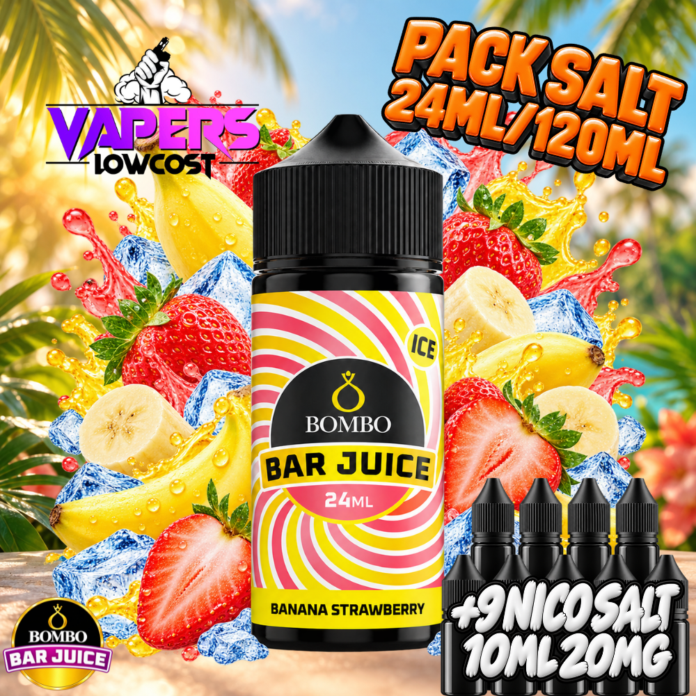 Bombo Bar Juice Banana Strawberry Ice