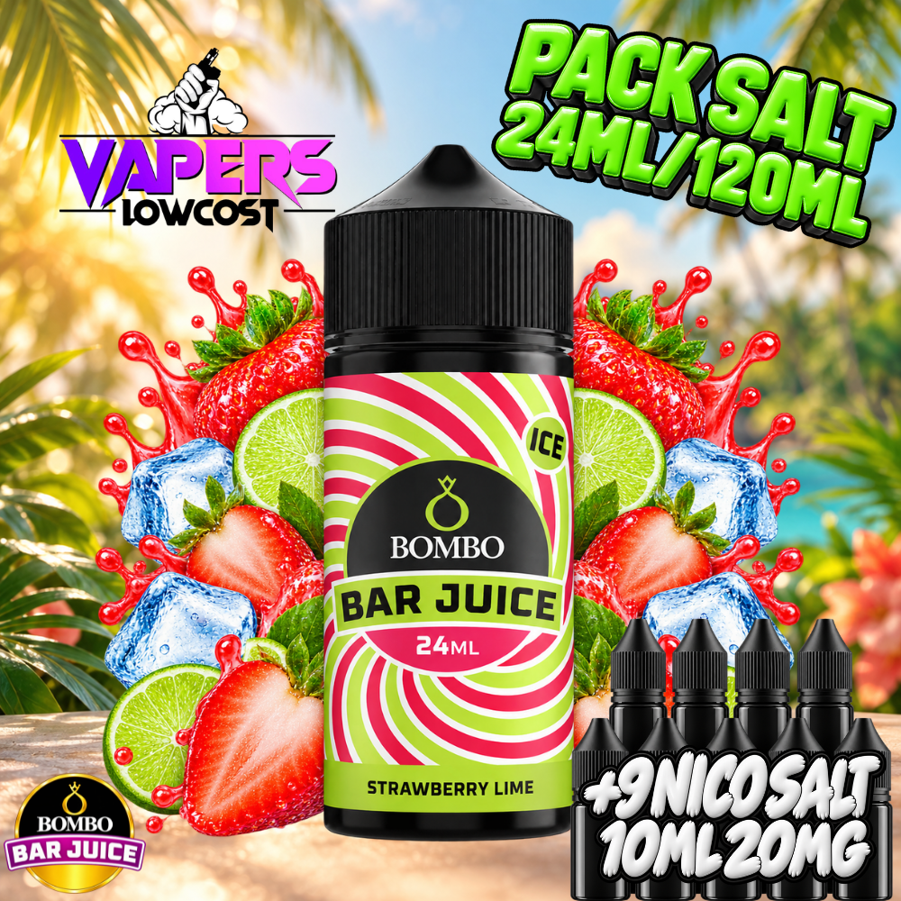 Bombo Bar Juice Strawberry Lime Ice