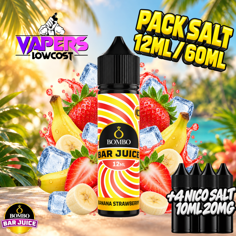 Bombo Bar Juice Banana Strawberry Ice