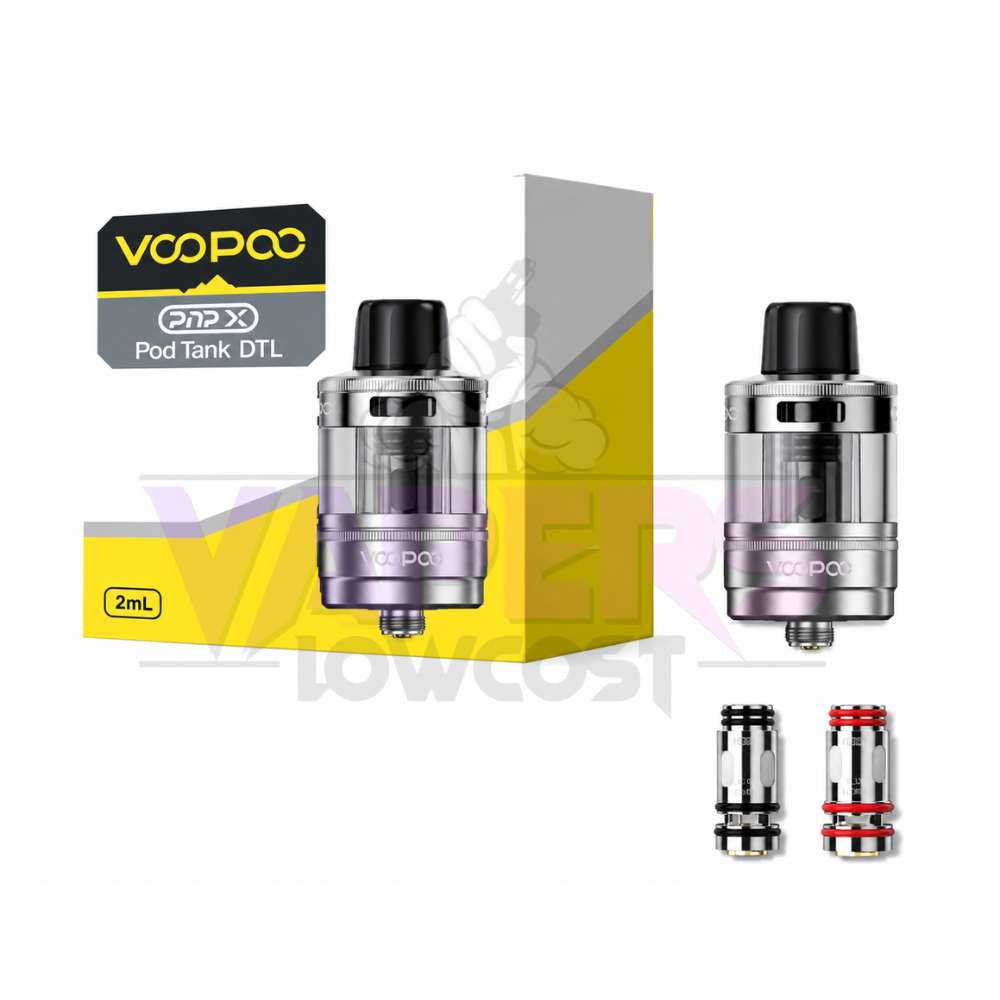 PnP X MTL Pod Tank 2ml Voopoo Grey Black Silver
