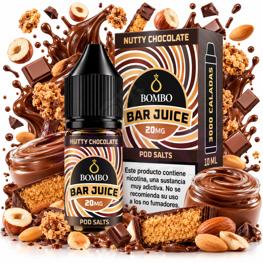 Bombo Bar Juice Nutty Chocolate Nic Salt 10ml