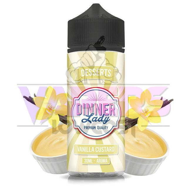 Aroma Vanilla Custard 30ml/120 (Longfill) - Dinner Lady