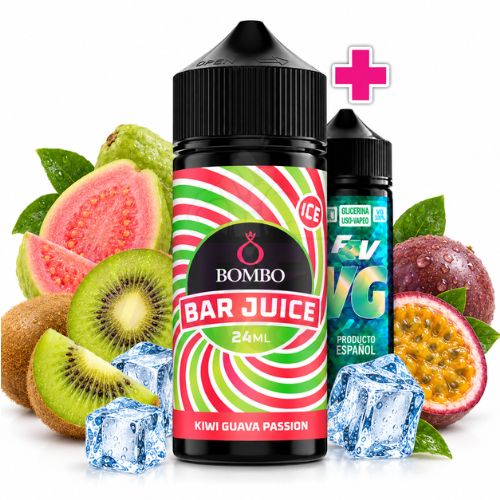 Bombo Bar Juice 24+70 Kiwi Guava Passion Ice