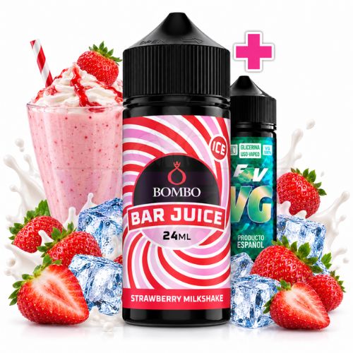 Bombo Bar Juice 24+70 Strawberry Milkshake Ice