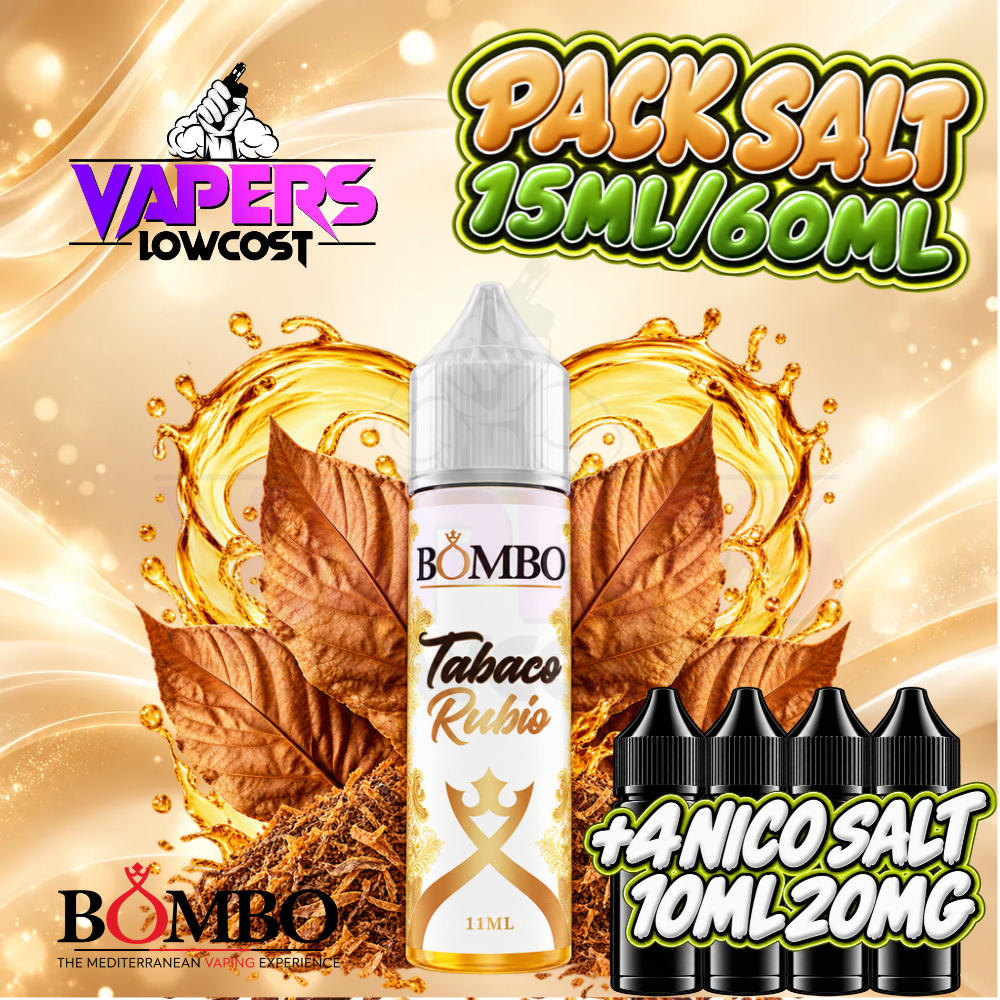 Bombo Tabaco Rubio Pack 15ml/60ml