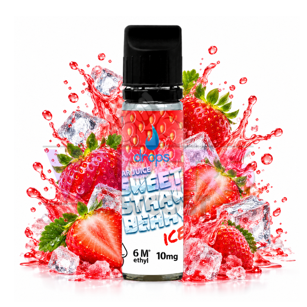 Drops All In Sweet Strawberry Ice 10ml sabor fresa dulce y hielo