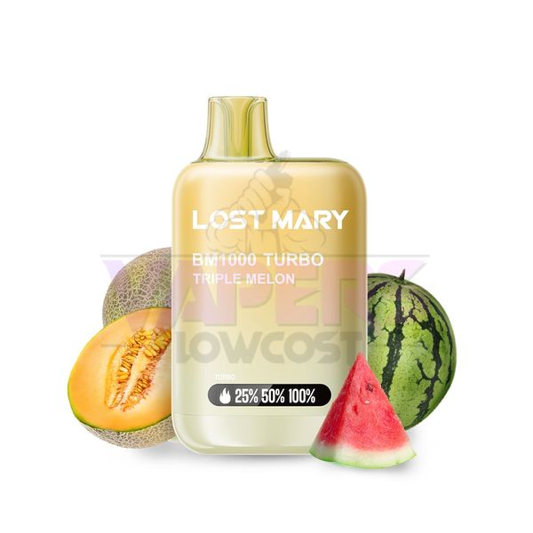 LOST MARY BM 1000 TURBO TRIPLE MELON 20mg