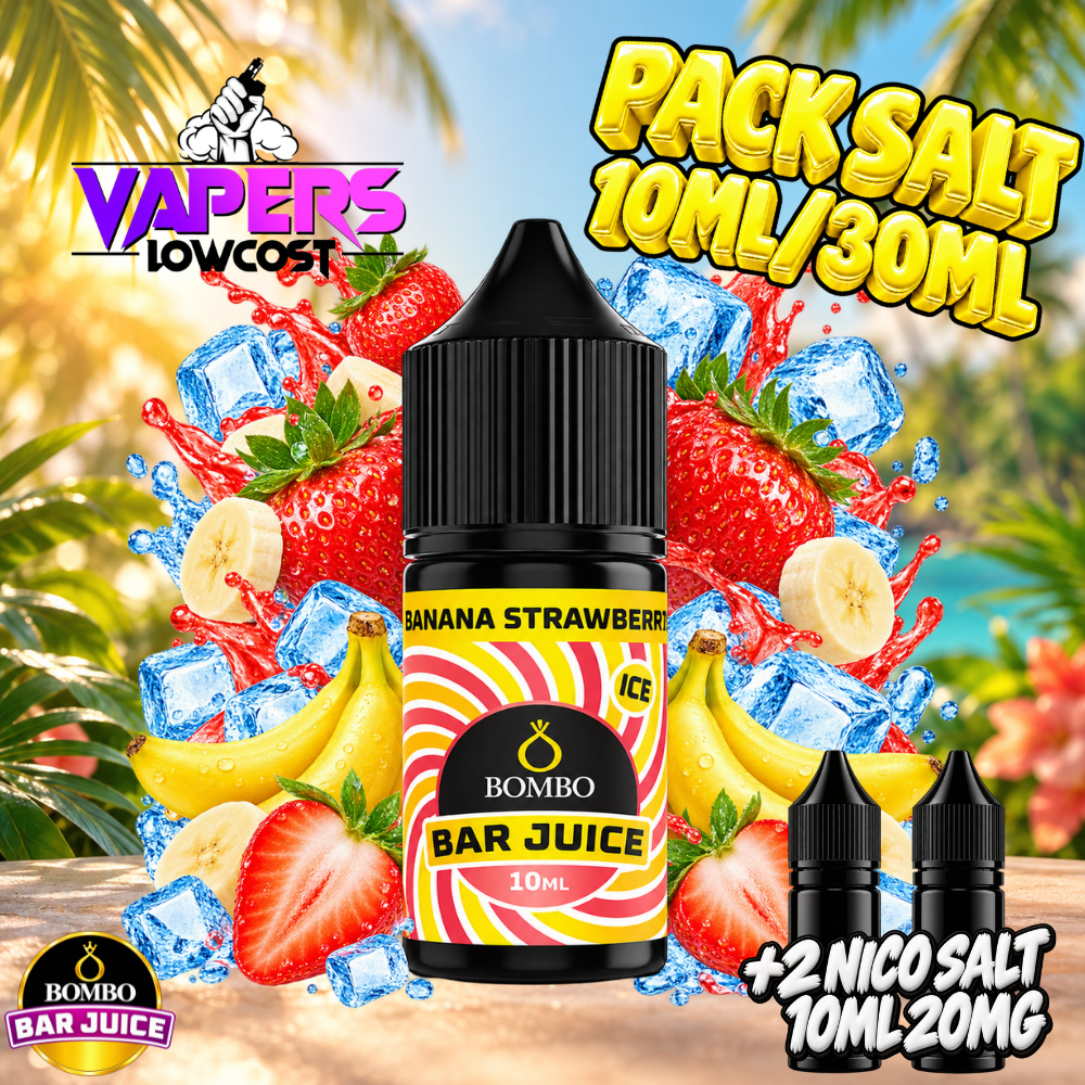 Bombo Bar Juice Banana Strawberry Ice