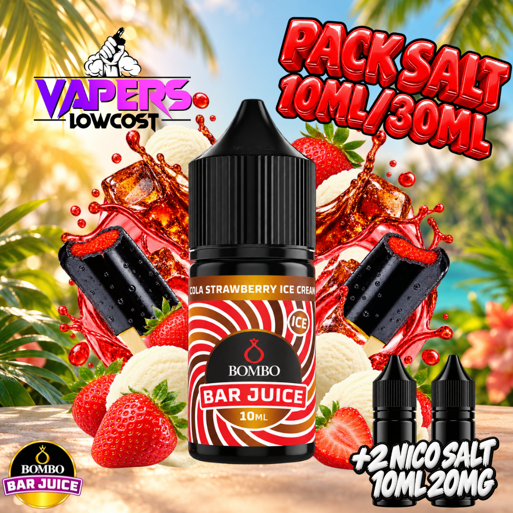 Bombo Bar Juice Cola Strawberry Ice Cream