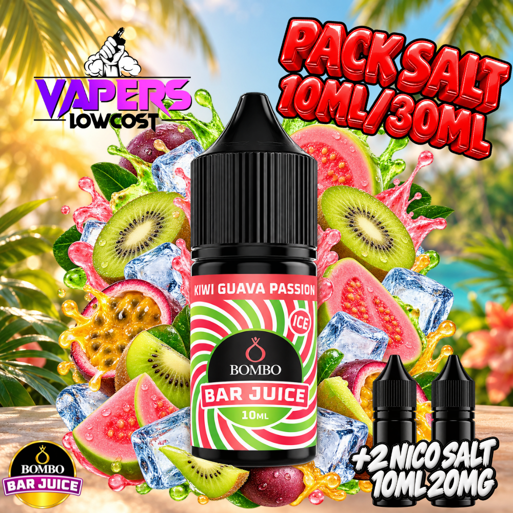 Bombo Bar Juice Kiwi Guava Passion Ice