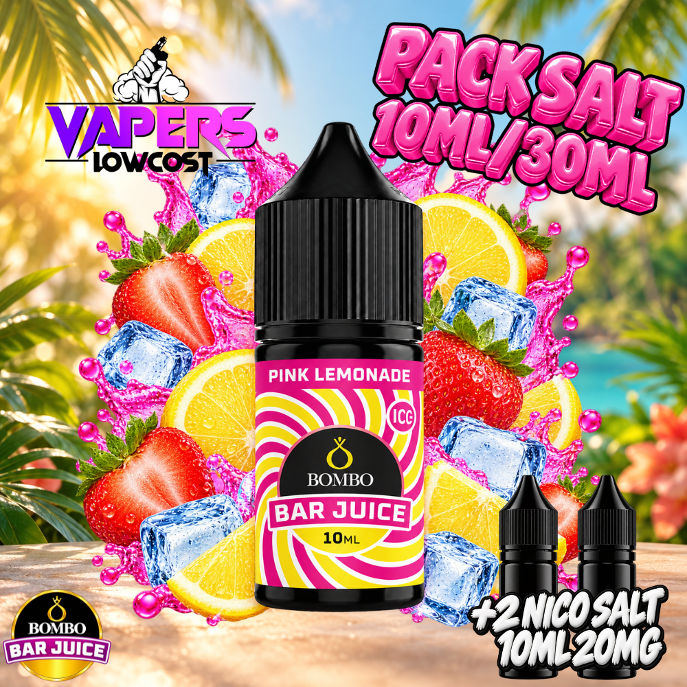Bombo Bar Juice Pink Lemonade Ice