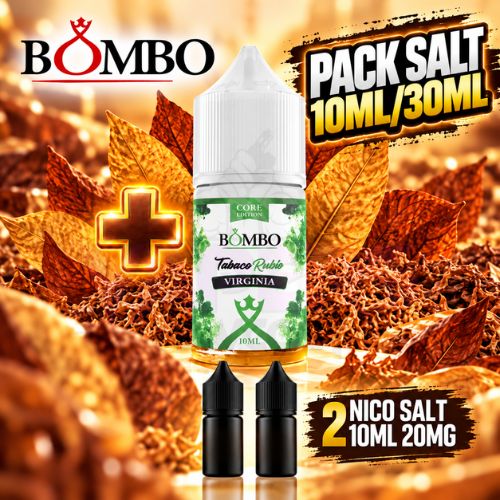 Bombo Tabaco Rubio Pack Salt 10ml/30ml Virginia