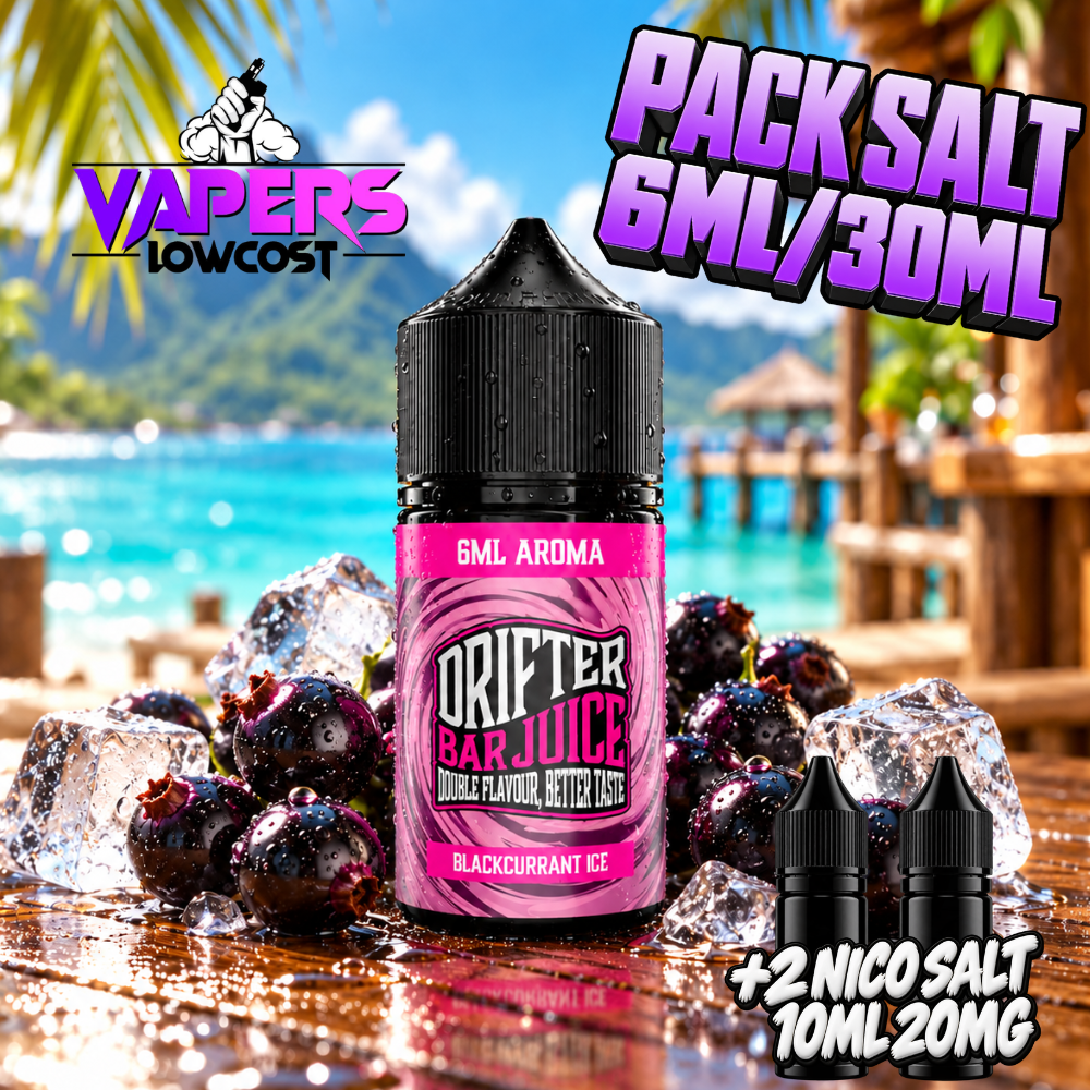 Drifter Bar Pack Salt 6ml/30ml Blackcurrant Ice