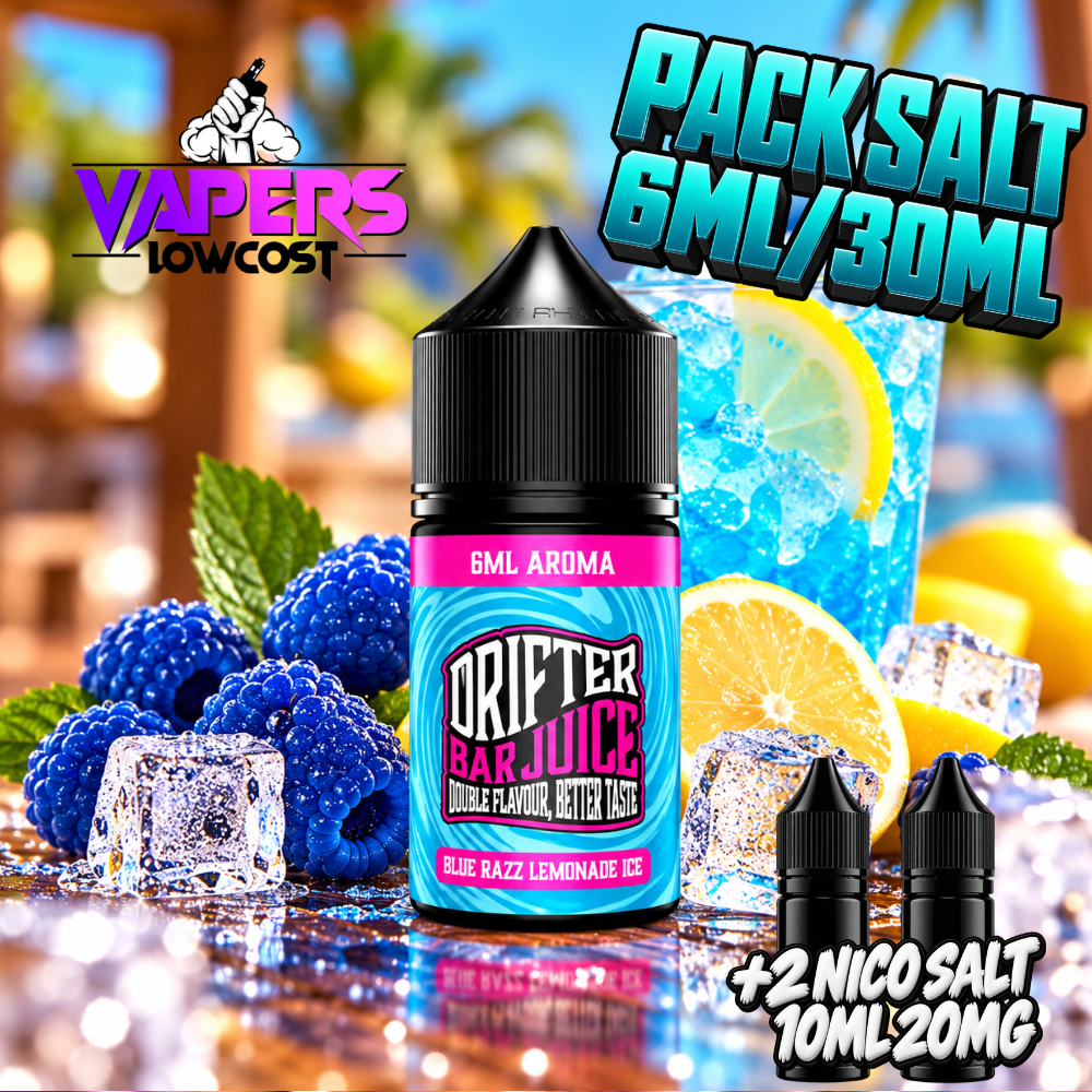 Drifter Bar Pack Salt 6ml/30ml Blue Razz Lemonade Ice