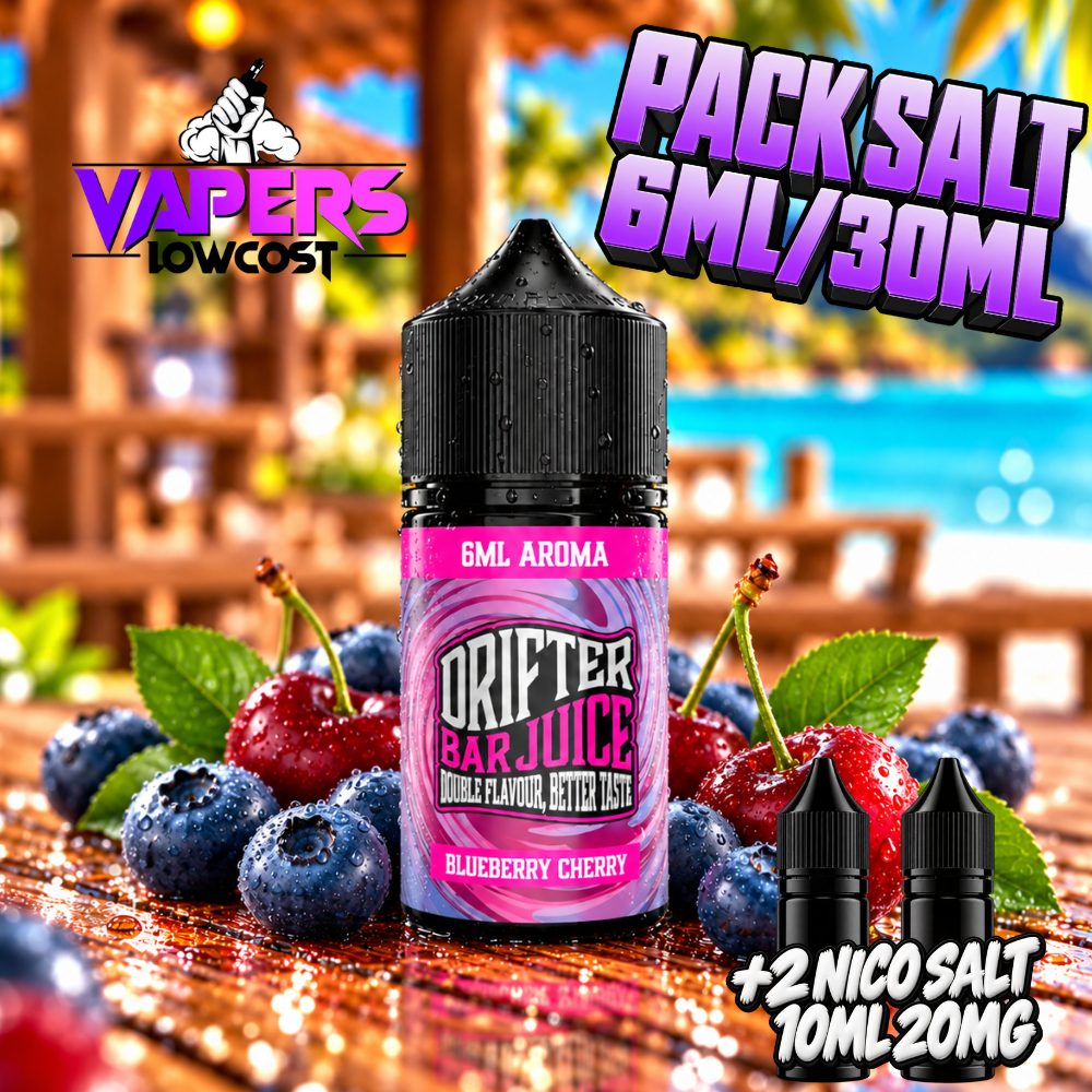 Drifter Bar Pack Salt 6ml/30ml Blueberry Cherry