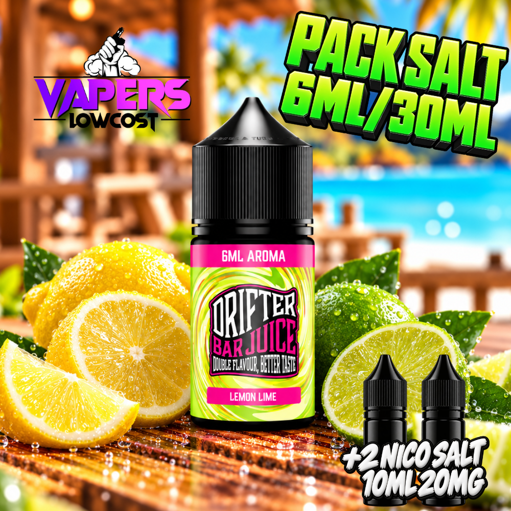 Drifter Bar Pack Salt 6ml/30ml Lemon Lime