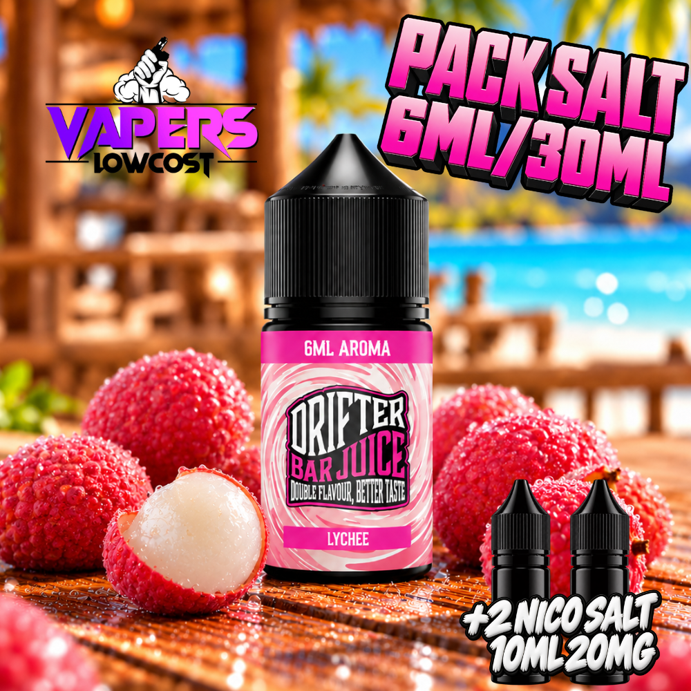 Drifter Bar Pack Salt 6ml/30ml Lychee