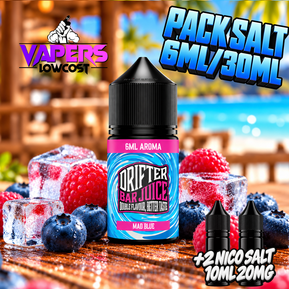 Drifter Bar Pack Salt 6ml/30ml Mad Blue