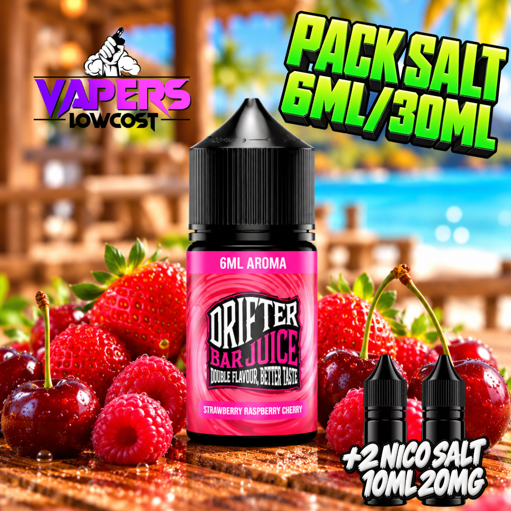 Drifter Bar Pack Salt 6ml/30ml Strawberry Kiwi