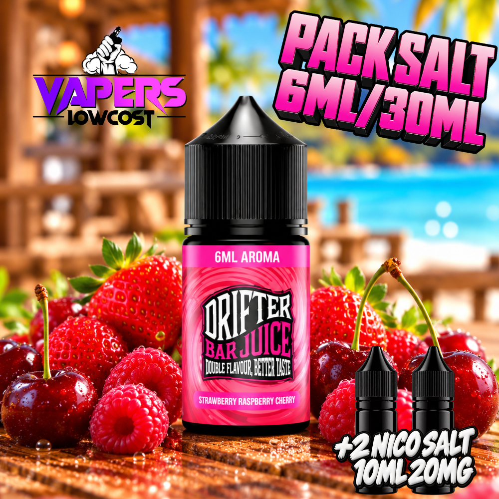 Drifter Bar Pack Salt 6ml/30ml Strawberry Kiwi