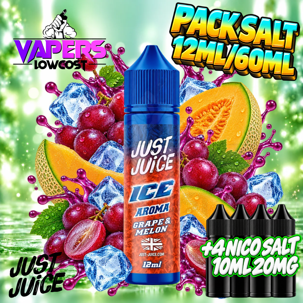 Just Juice Pack Salt 16ml/60ml – Grape & Melon