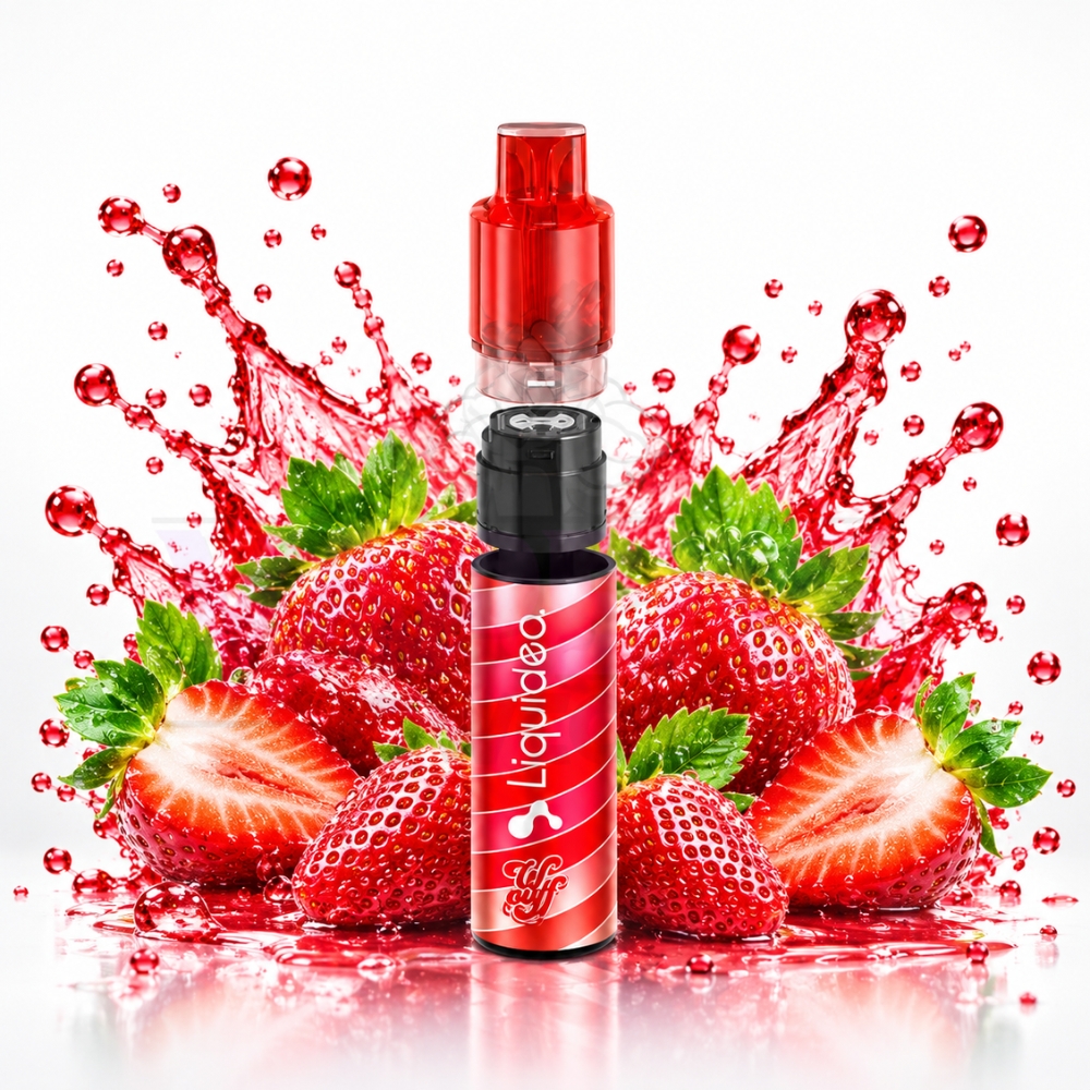 KIT Wpuff Fusion 15000 Puffs 20mg Fresa Helada Liquideo