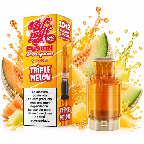 Cartucho Wpuff Fusion Triple Melon 15000 Puffs 20mg