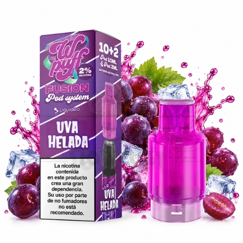 Cartucho Wpuff Fusion Uva Helada 15000 Puffs 20mg