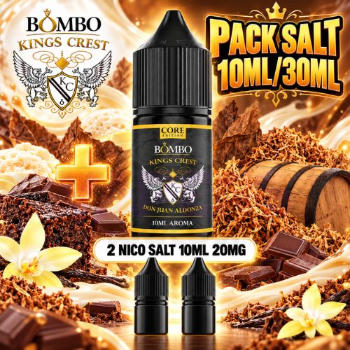 Bombo Kings Crest Pack Salt 10ml/30ml Don Juan Aldonza