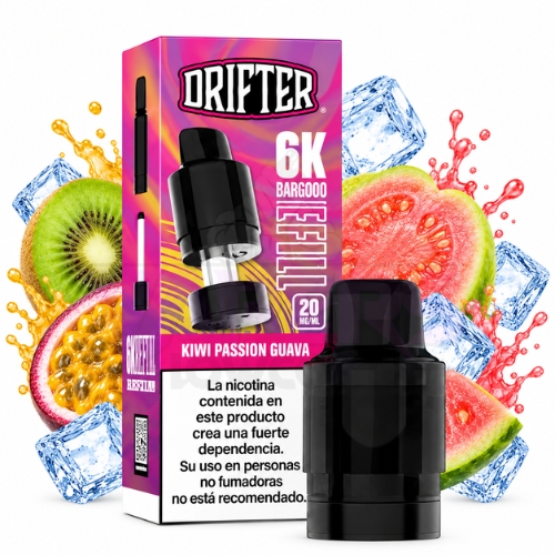 Drifter Bar 6000 Kiwi Passion Guava Cartucho 20mg