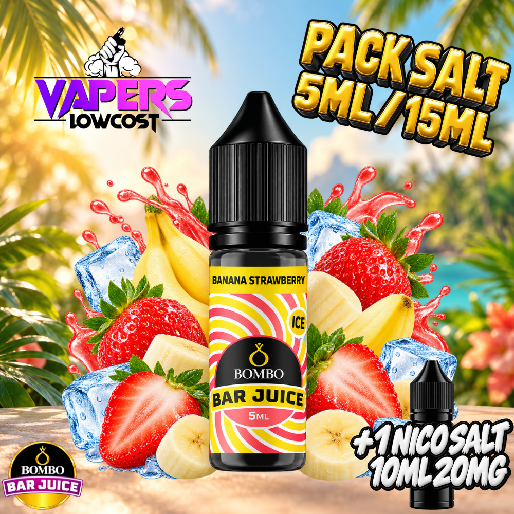 Bombo Bar Juice Banana Strawberry Ice