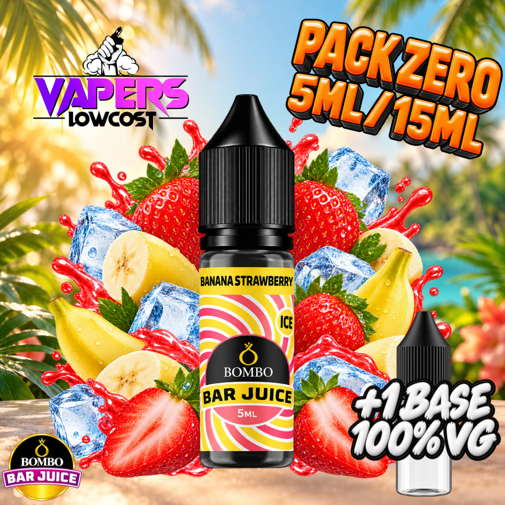 Bombo Bar Juice Banana Strawberry Ice