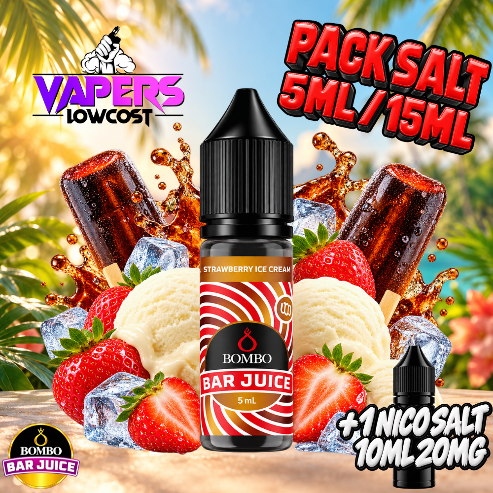 Bombo Bar Juice Cola Strawberry Ice Cream