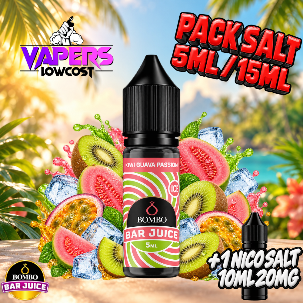Bombo Bar Juice Kiwi Guava Passion Ice