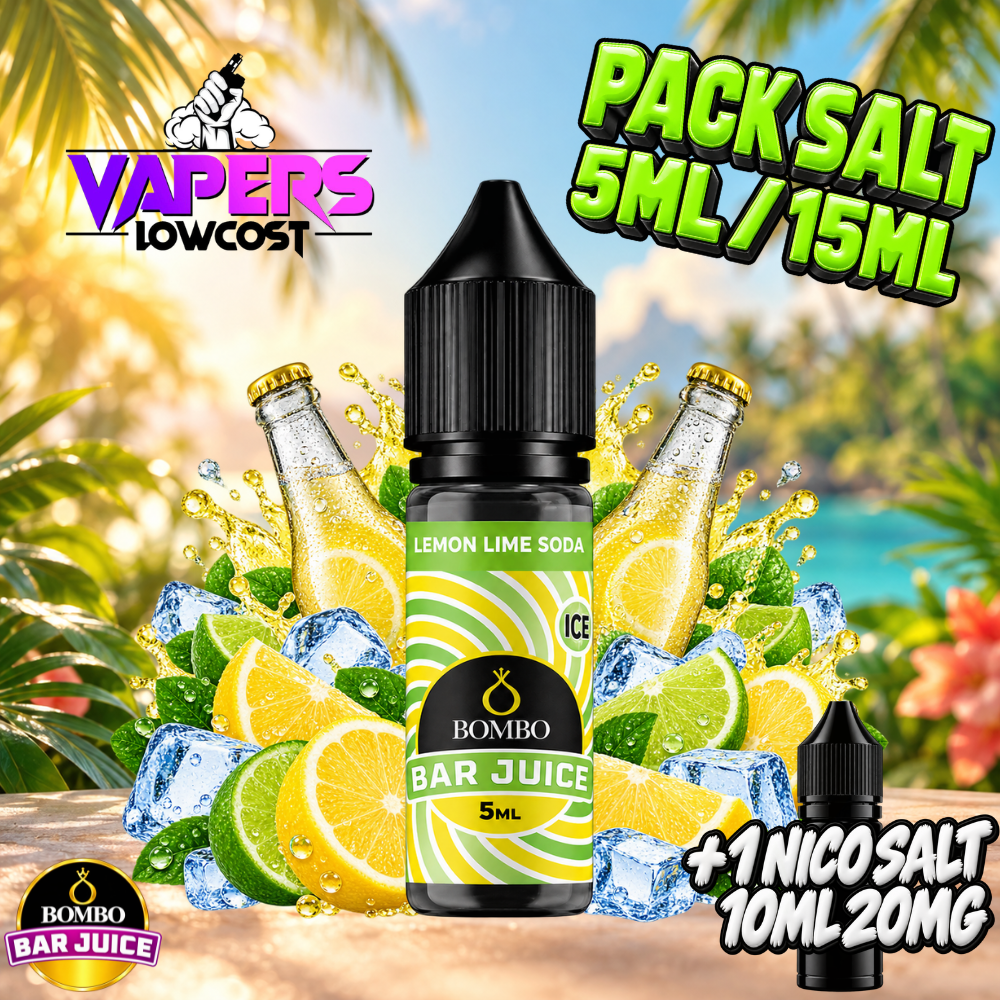 Bombo Bar Juice Lemon Lime Soda Ice
